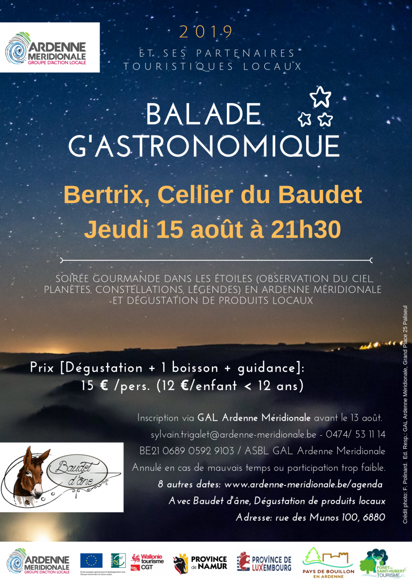 Bertrix Cellier du Baudet GAL Ardenne Méridionale Balade G'Astronomique