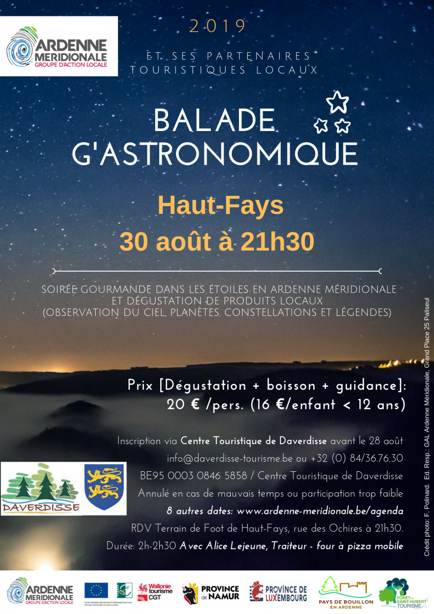 Haut Fays GAL Ardenne Meridionale Balade G'Astronomique