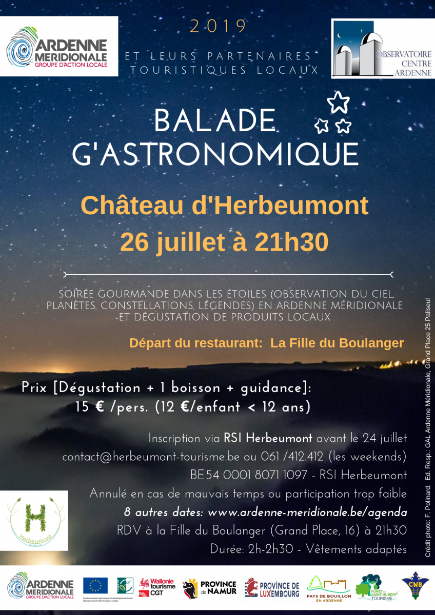Herbeumont GAL Ardenne Méridionale Balade G'Astronomique
