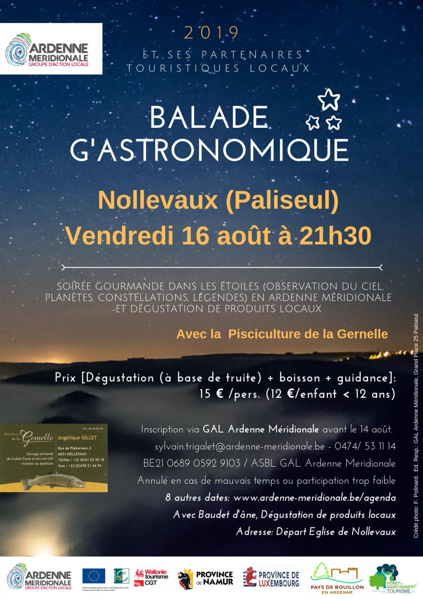Nollevaux GAL Ardenne Méridionale Balade G'Astronomique
